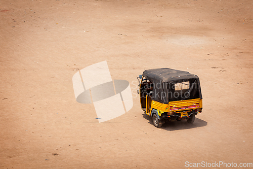 Image of Autorickshaw in the street. India
