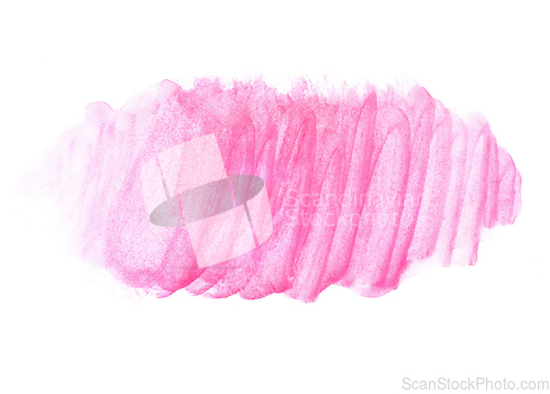 Image of Pink watercolor texture on white background