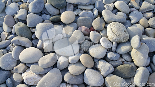 Image of Background from gray sea pebbles