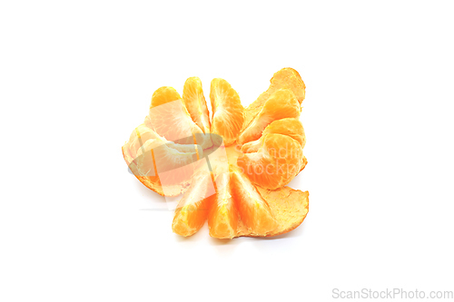 Image of Tasty tangerine on white background