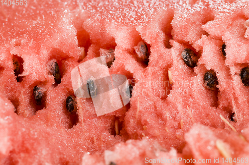 Image of sliced red juicy watermelon