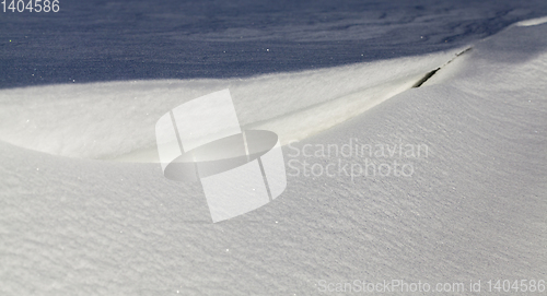 Image of white snow in winter