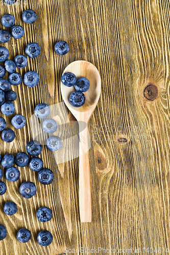 Image of Blueberry berries on a table