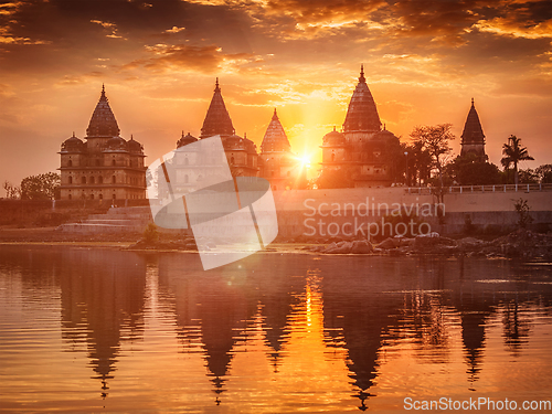 Image of Royal cenotaphs of Orchha, Madhya Pradesh, India