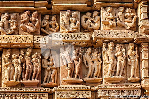 Image of Sculptures on Adinath Jain Temple, Khajuraho