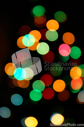 Image of Unfocused Bright Colorful Lights Background