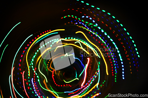 Image of Abstract colorful motion background with blurred lights