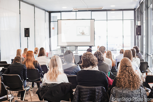 Image of Audience at the conference hall. Business and Entrepreneurship concept.