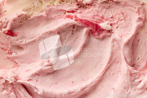 Image of pink homemade ice cream