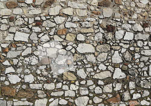 Image of Very old stone wall texture