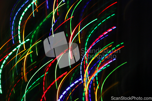 Image of Abstract bright motion background with blurred lights