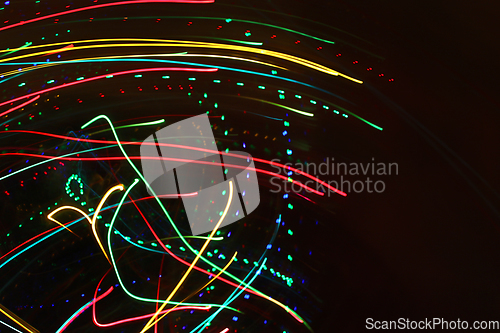 Image of Abstract colorful motion background with blurred lights