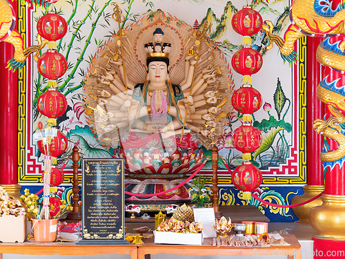 Image of Bodhisattva Avalokiteshvara image in Samut Prakan, Thailand