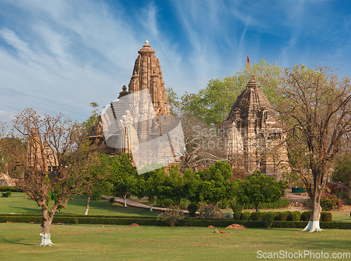 Image of Lakshmana and Matangeshwar temples, Khajuraho