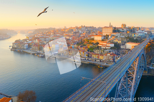 Image of Skyline Porto Old Town Portugal