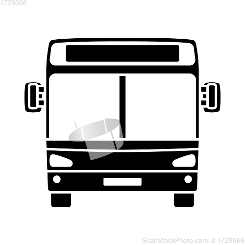 Image of City Bus Icon Front View