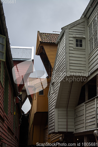 Image of Bryggen at Bergen, Hordaland, Norway