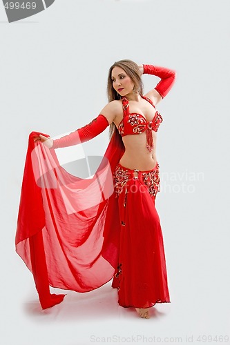 Image of Belly dancer in red