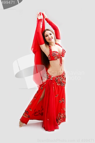 Image of Belly dancer in red