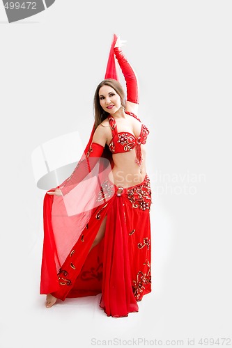 Image of Belly dancer in red