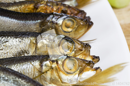 Image of heaped smoked fish