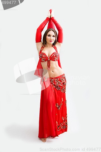 Image of Belly dancer in red