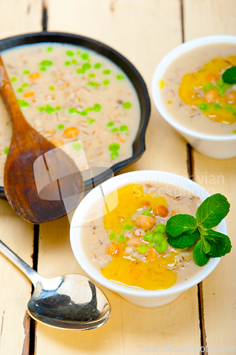 Image of Hearty Middle Eastern Chickpea and Barley Soup