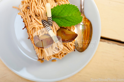 Image of chestnut cream cake dessert