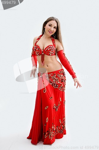 Image of Belly dancer in red