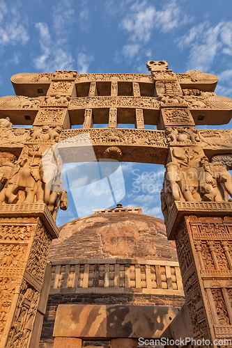 Image of Great Stupa. Sanchi, Madhya Pradesh, India