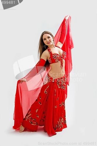 Image of Belly dancer in red