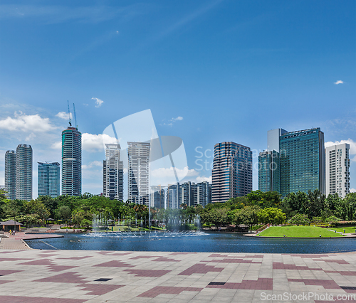 Image of Skyline of Central Business District of Kuala Lumpur, Malaysia