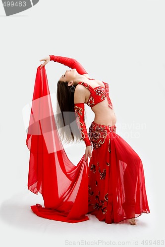 Image of Belly dancer in red