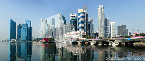 Image of Singapore business center panorama