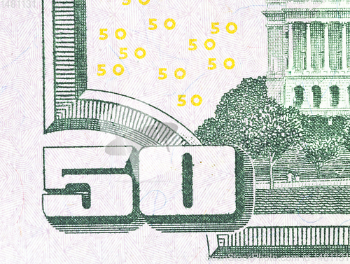 Image of fifty American dollars