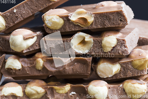 Image of hazelnuts in chocolate