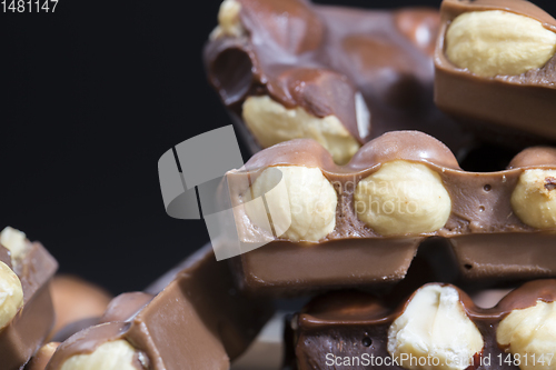 Image of hazelnuts in chocolate