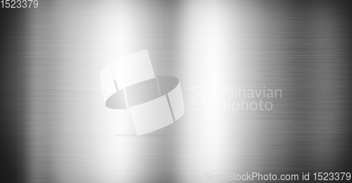 Image of Silver brushed metal. Banner background texture