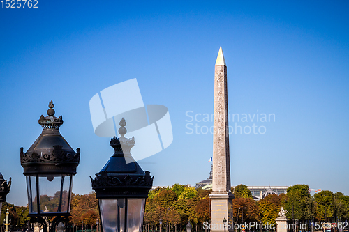 Image of Obelisk of Luxor in Concorde square, Paris