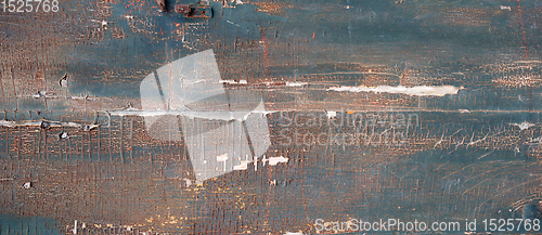 Image of Old rusty painted wood board banner