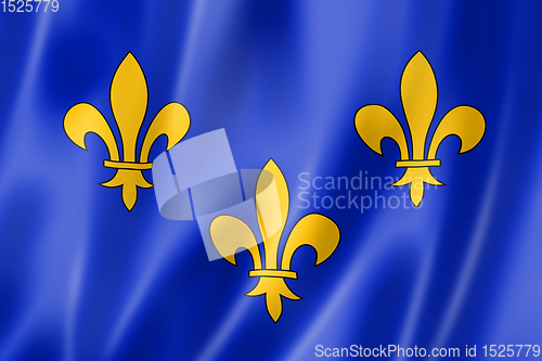 Image of Ile-de-France Region flag, France