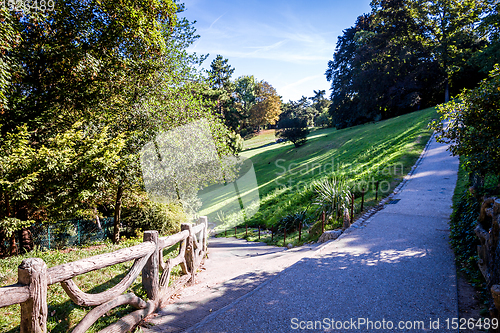 Image of Buttes-Chaumont Park, Paris