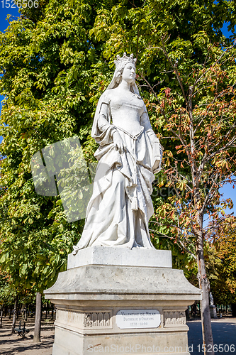 Image of Statue of Valentine de Milan in Luxembourg Gardens, Paris