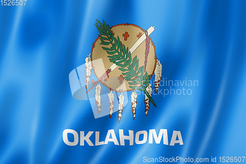 Image of Oklahoma flag, USA