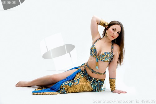 Image of Belly dancer in blue