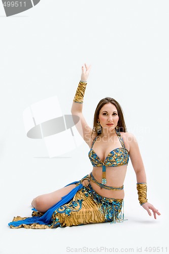 Image of Belly dancer in blue