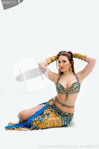 Image of Belly dancer in blue