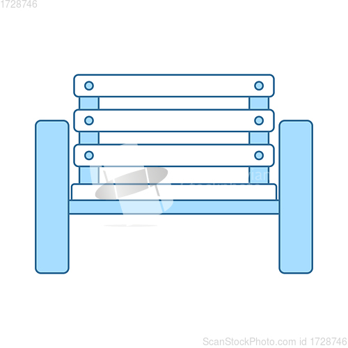 Image of Tennis Player Bench Icon