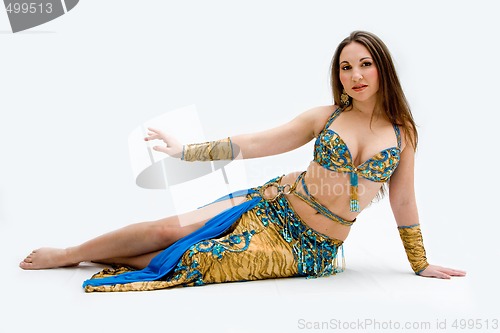 Image of Belly dancer in blue