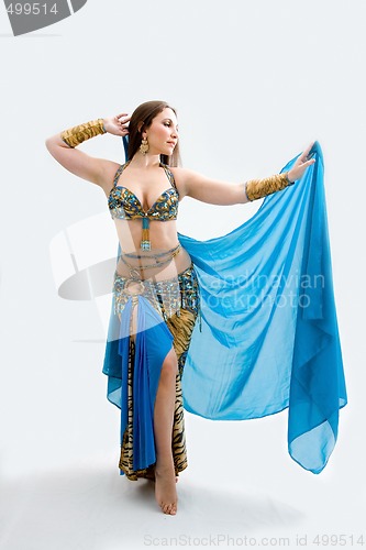 Image of Belly dancer in blue